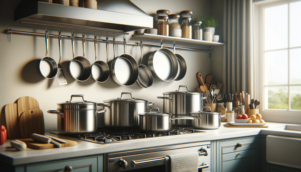 To maintain stainless steel cookware, let it cool before washing, hand wash with care using non-abrasive pads and liquid dish soap, prevent water spots by drying thoroughly, and apply a light coating of food-grade mineral oil before storage.
