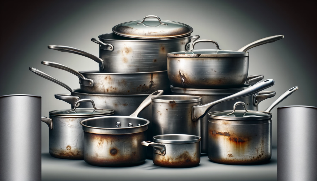 Moderate scratching on quality stainless steel cookware is normal wear and doesn't affect performance. However, consider replacement if scratches are severe, leading to visible pitting, rust formation, warping, hot spots, or if it's an heirloom piece with sentimental value.
