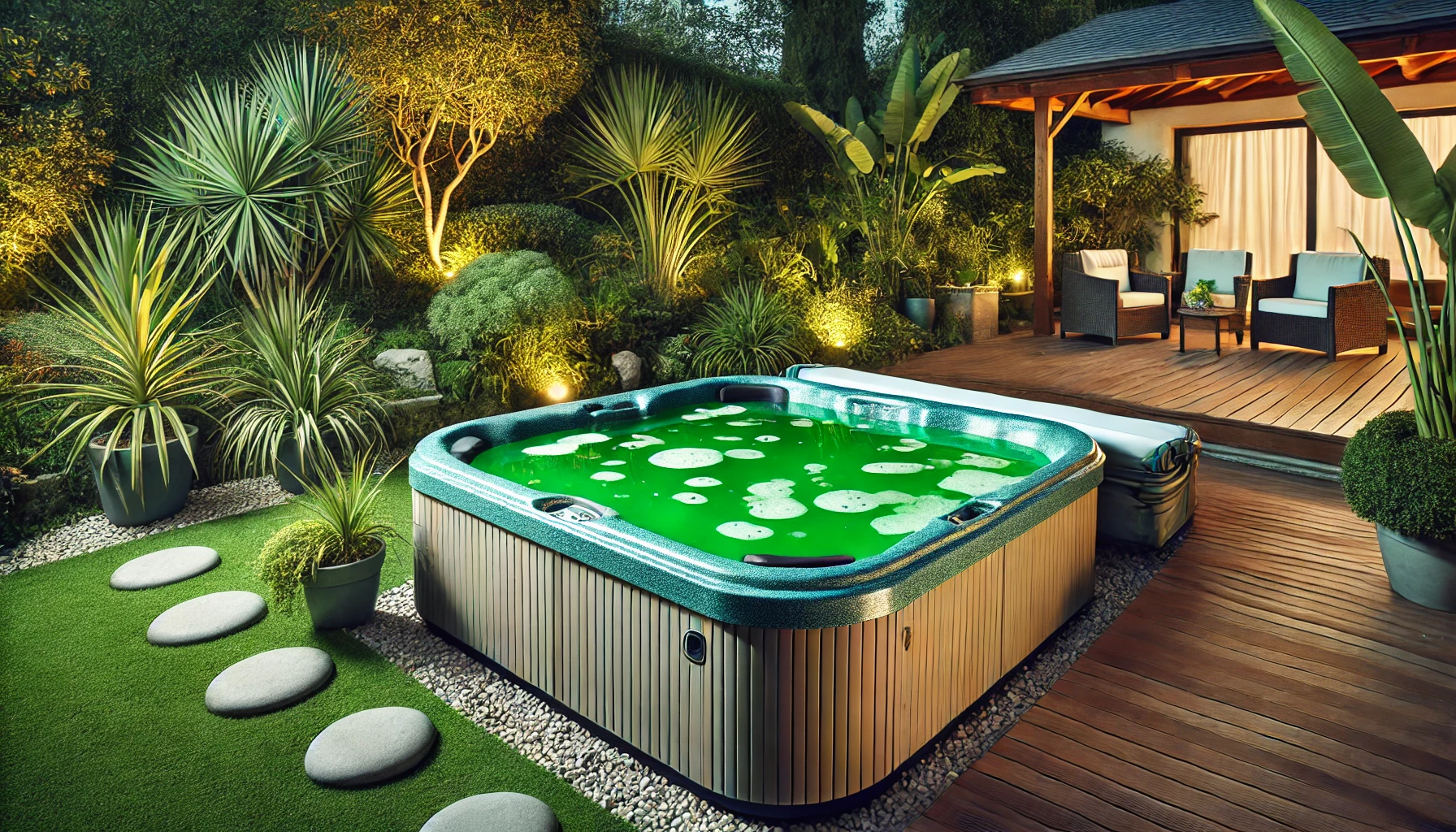 You are currently viewing Why Is My Hot Tub Water Green? Causes and Solutions